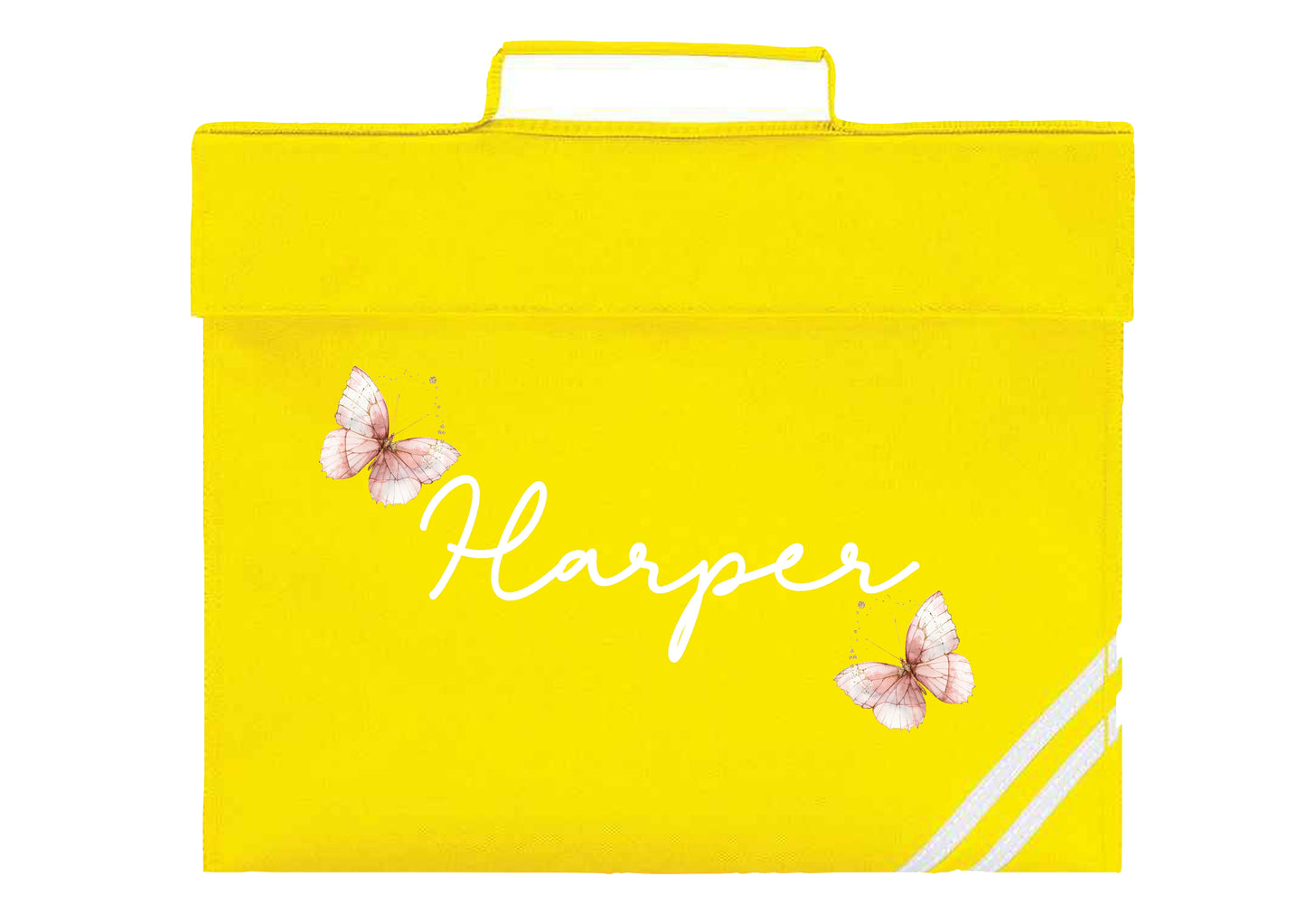 Personalised Butterfly Design Bookbag - All colours
