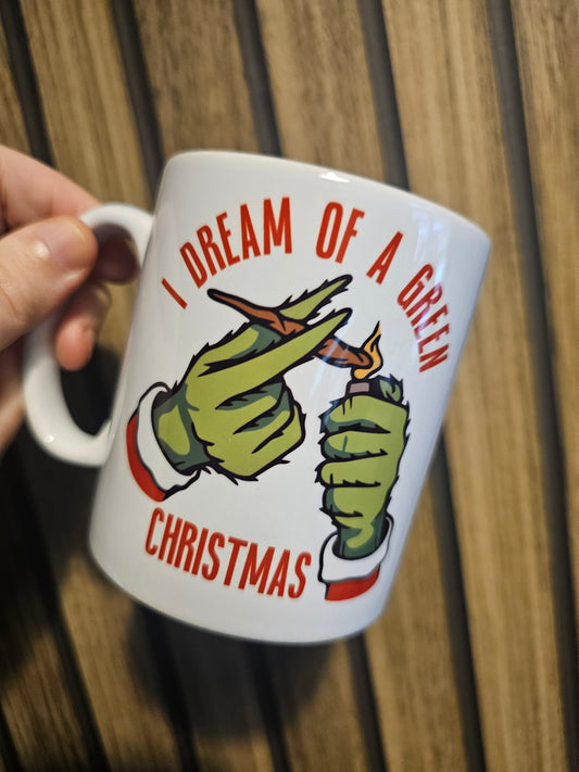 I dream of a green Christmas mug
