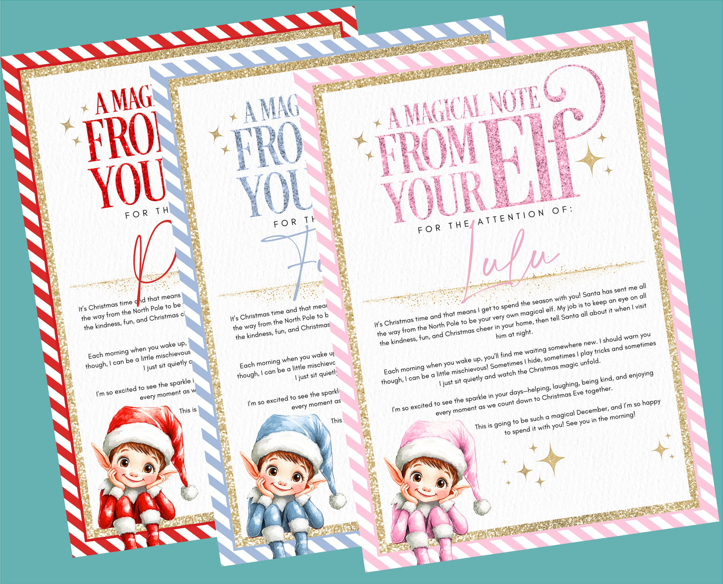 Personalised Christmas Letter from your Elf