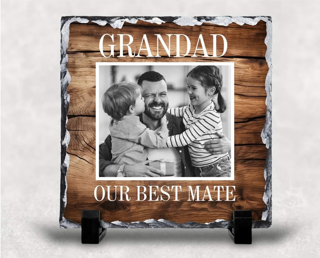 Personalised Photo Grandad/Dad Slate