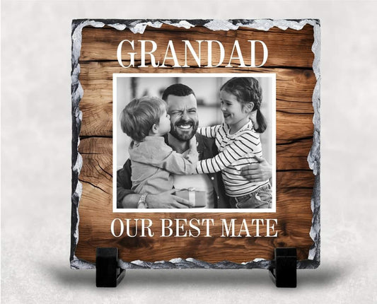 Personalised Photo Grandad/Dad Slate
