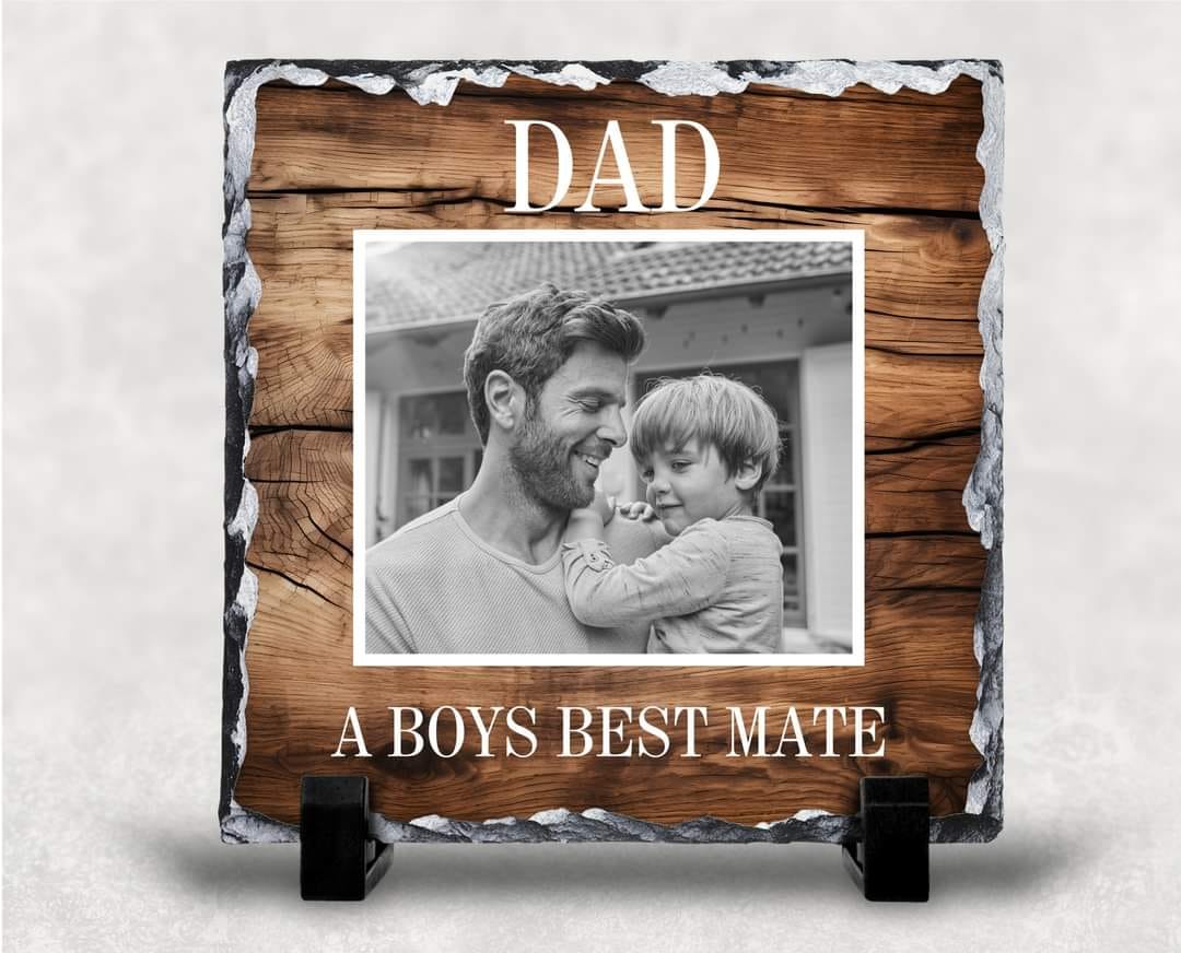 Personalised Photo Grandad/Dad Slate