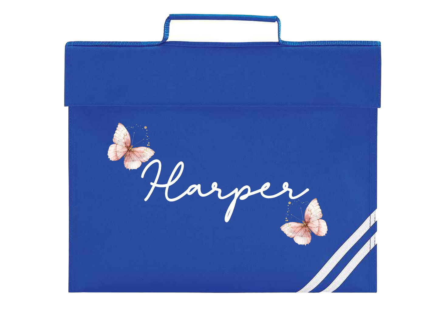 Personalised Butterfly Design Bookbag - All colours