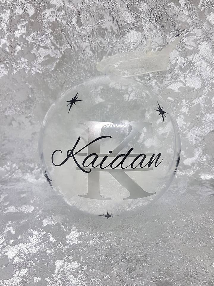 Name and Initial Personalised Bauble