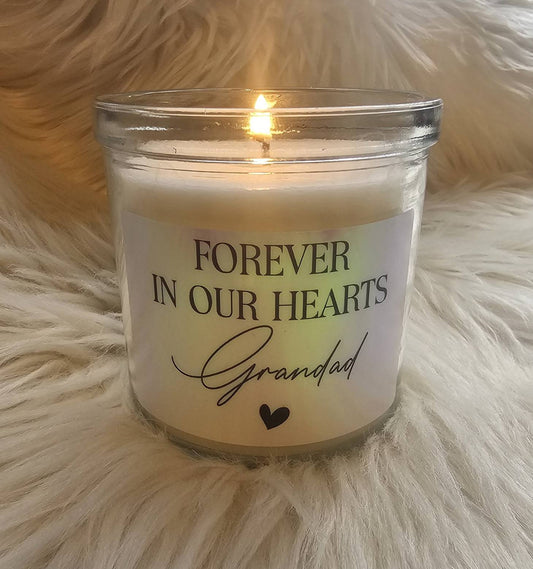 Forever in our Hearts Candle - Any Name
