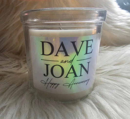 Anniversary Couple Candle - Any Names