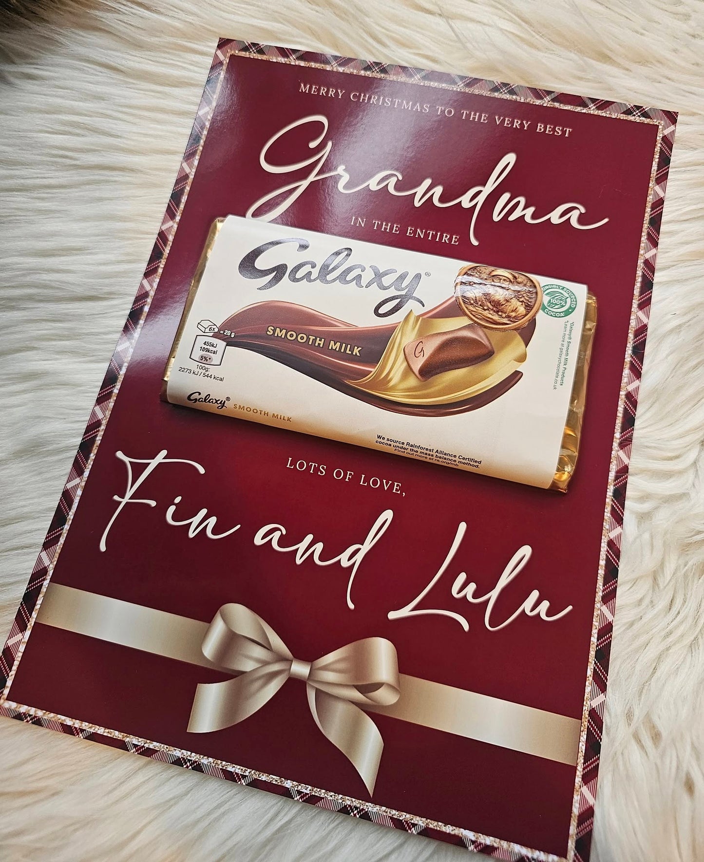 Galaxy Chocolate Board - Any name
