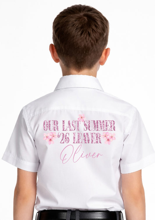 Leavers Shirt Design Our Last Summer - Print only