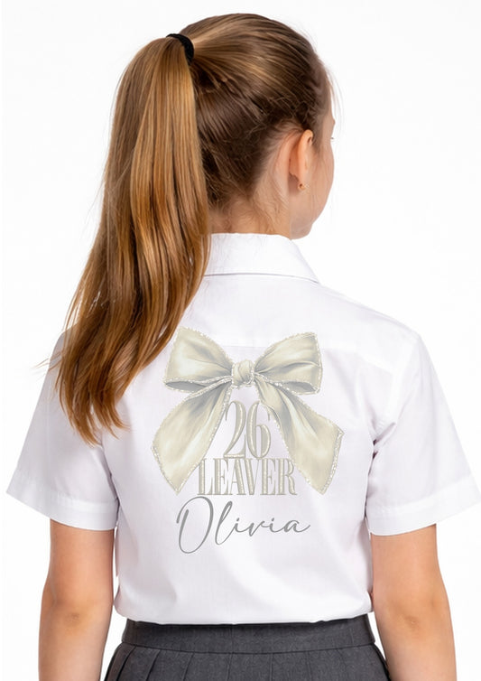 Leavers Shirt Design Champagne Bow - Print only