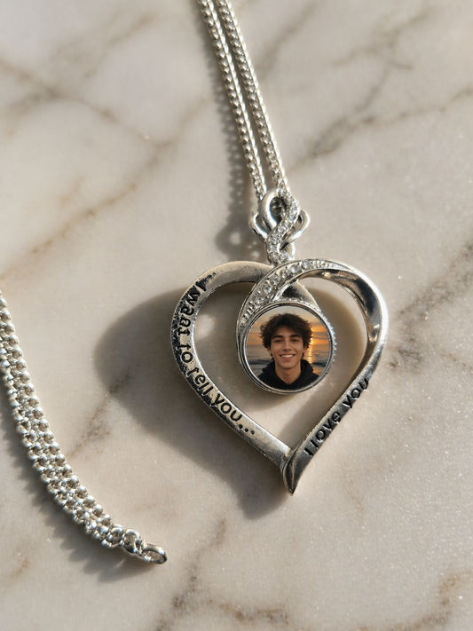 Personalised Photo Heart Necklace
