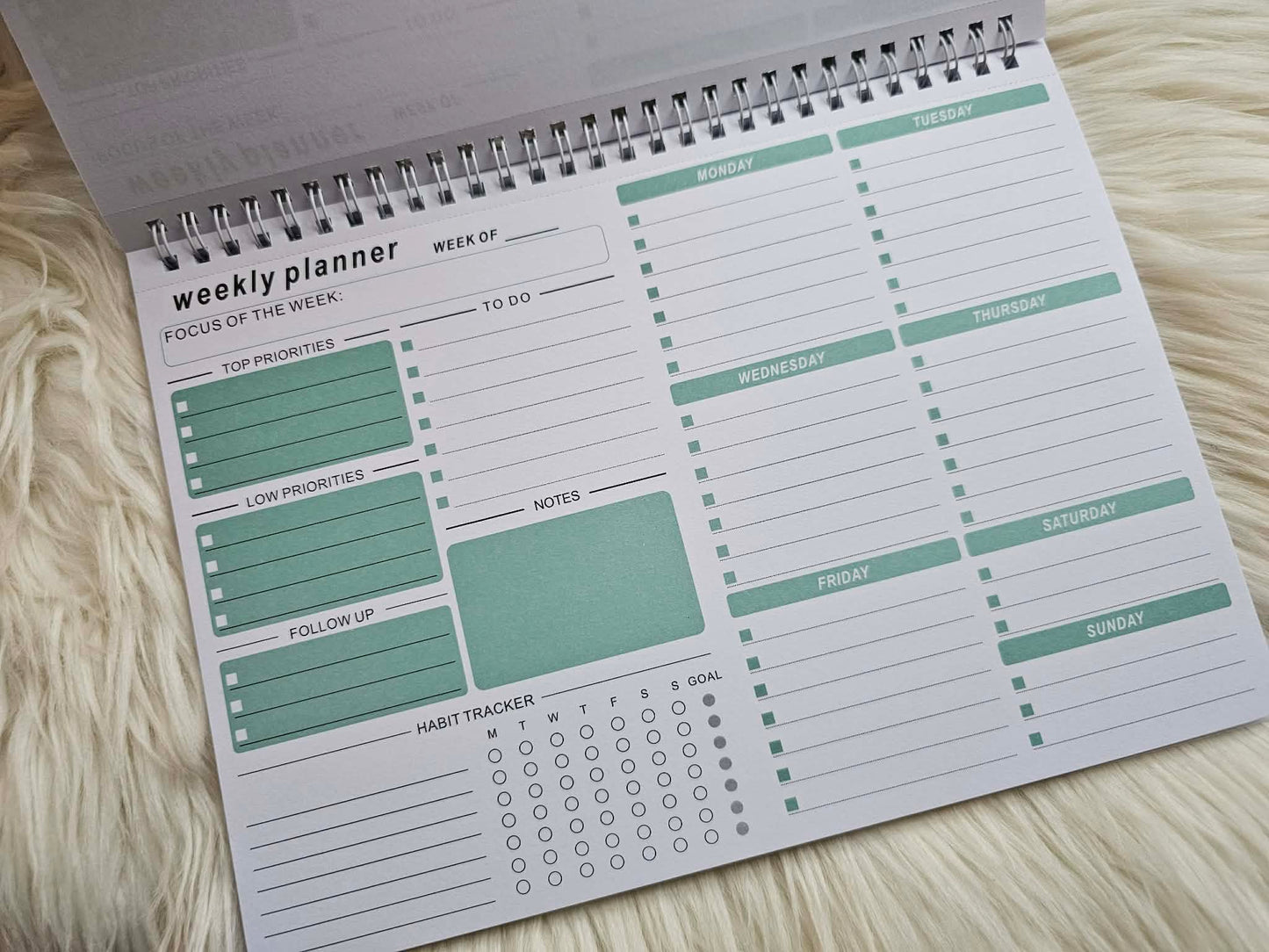 Personalised Weekly Planner Pad