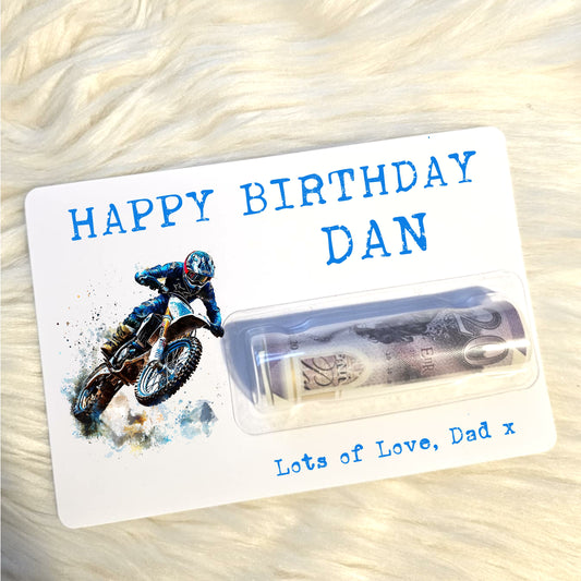 Motorcross Money Holder - Any occasion