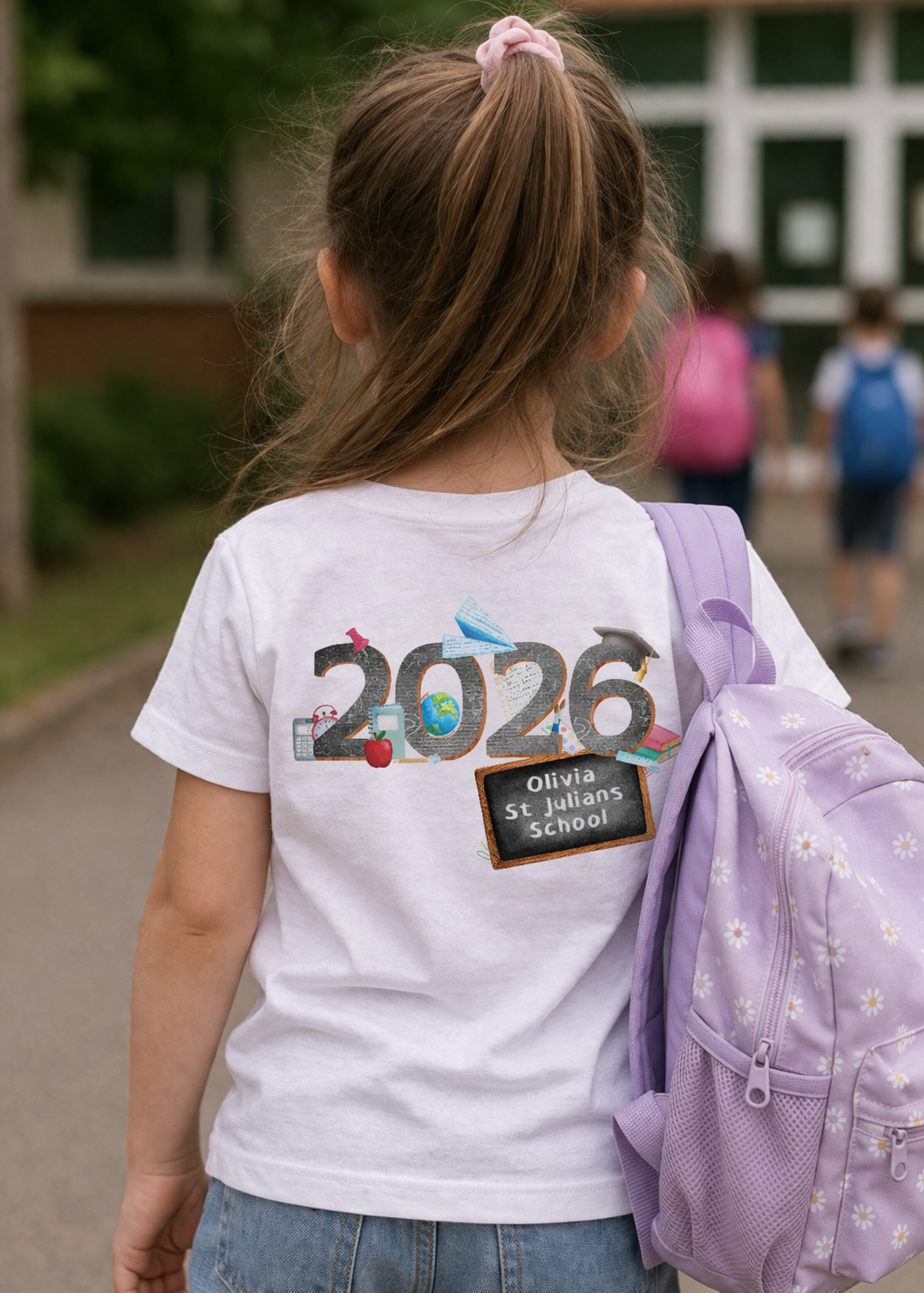 Personalised School Leavers tshirt – Custom Name & School