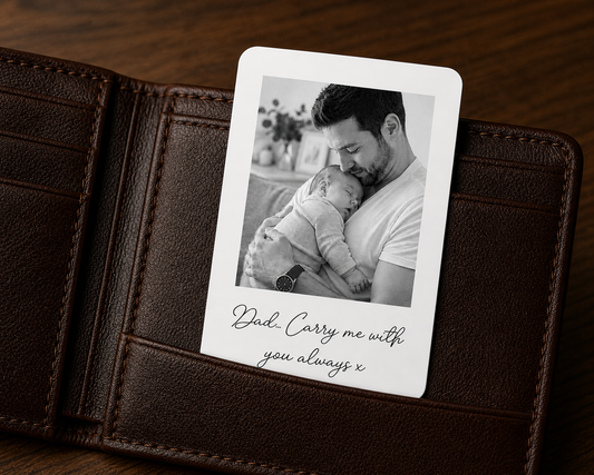 Personalised Wallet Photo Card – “Carry Me With You Always” Keepsake