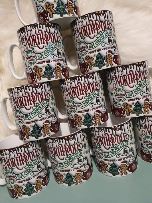 North Pole Christmas Mug