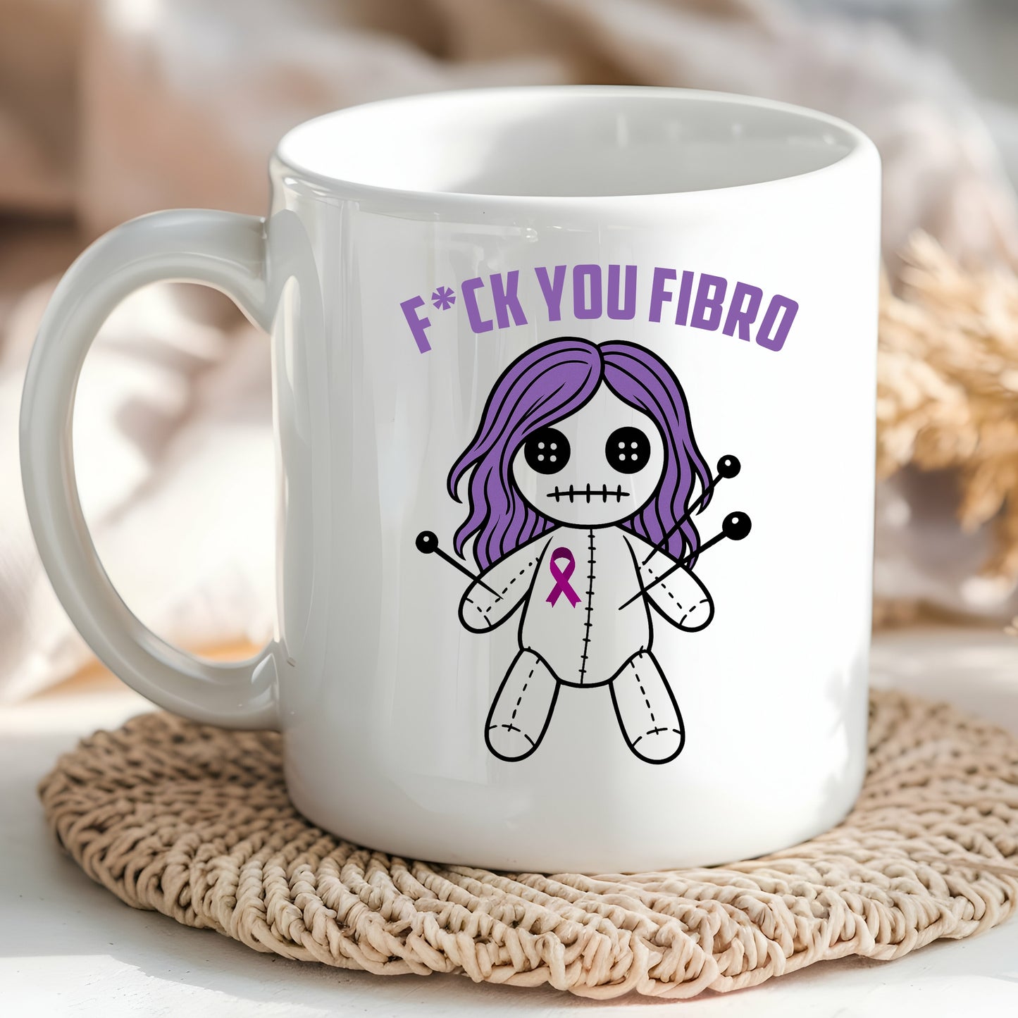 Fibro fuck you voodoo mug
