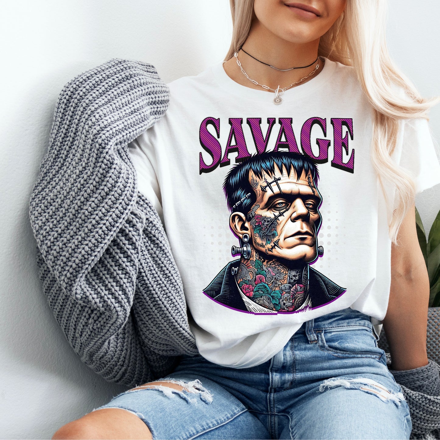 Frankenstein Savage Tshirt