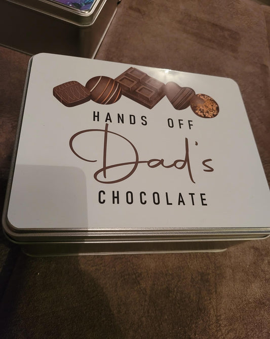Hands off Chocolate Tin