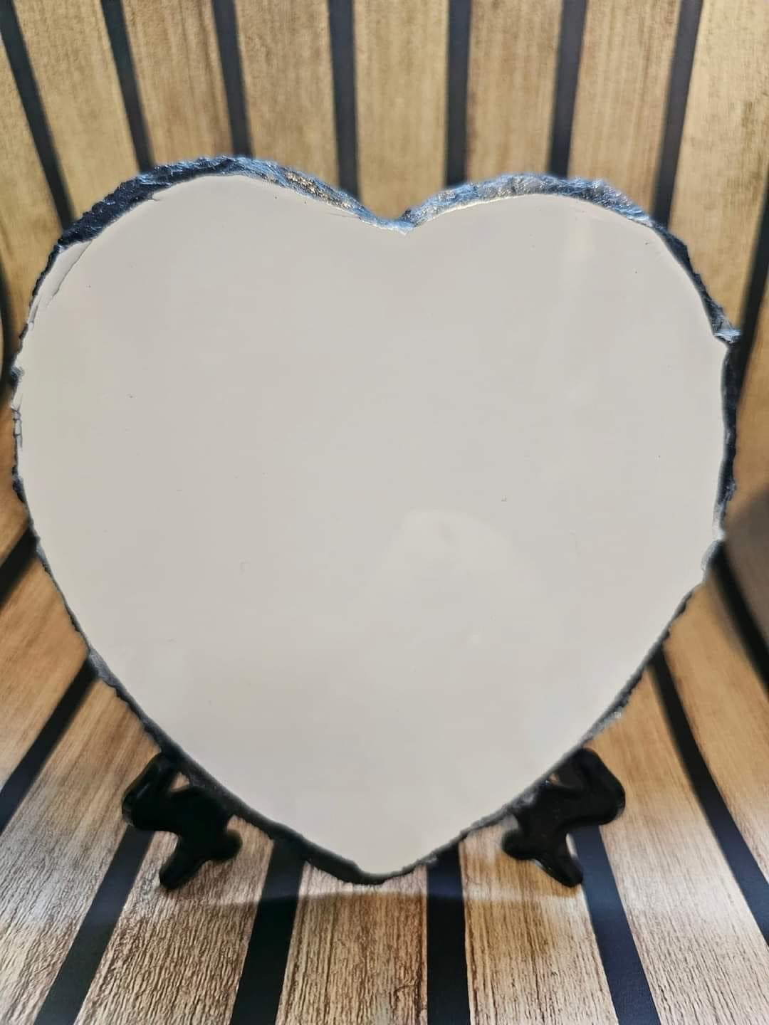 Matte Heart Photo Slate