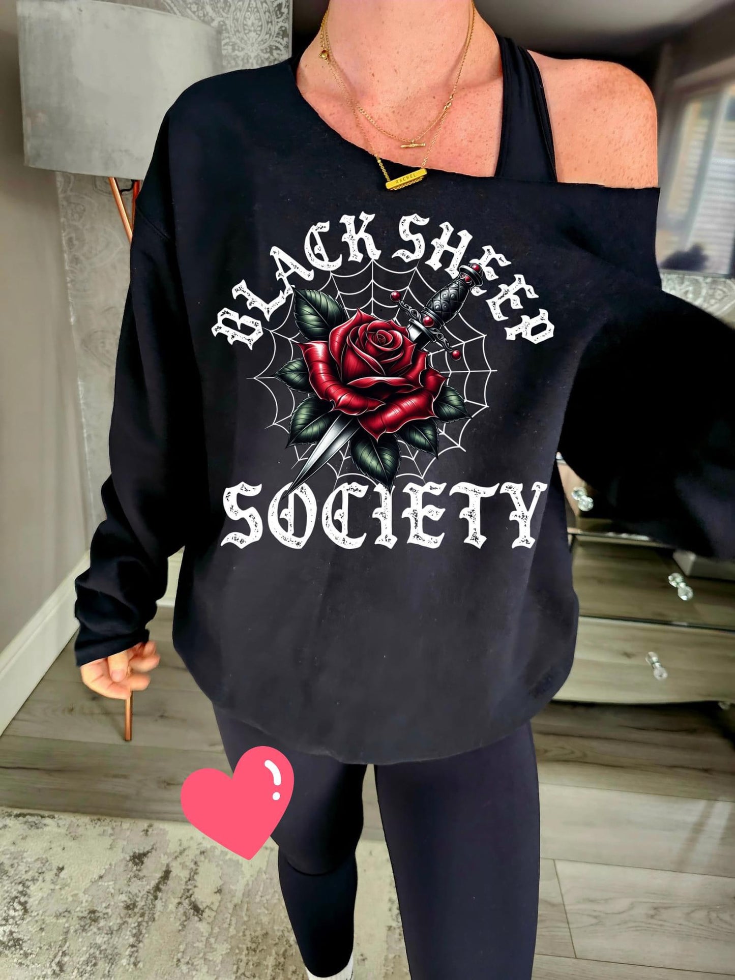 Black Sheep Society Off The Shoulder Sweatshirt