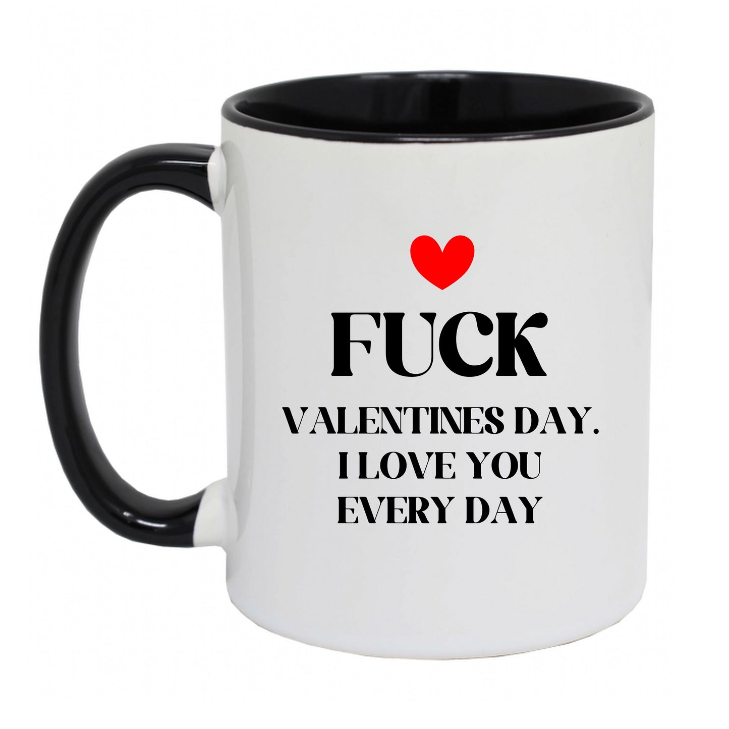 Fuck Valentines Day I love you every day mug