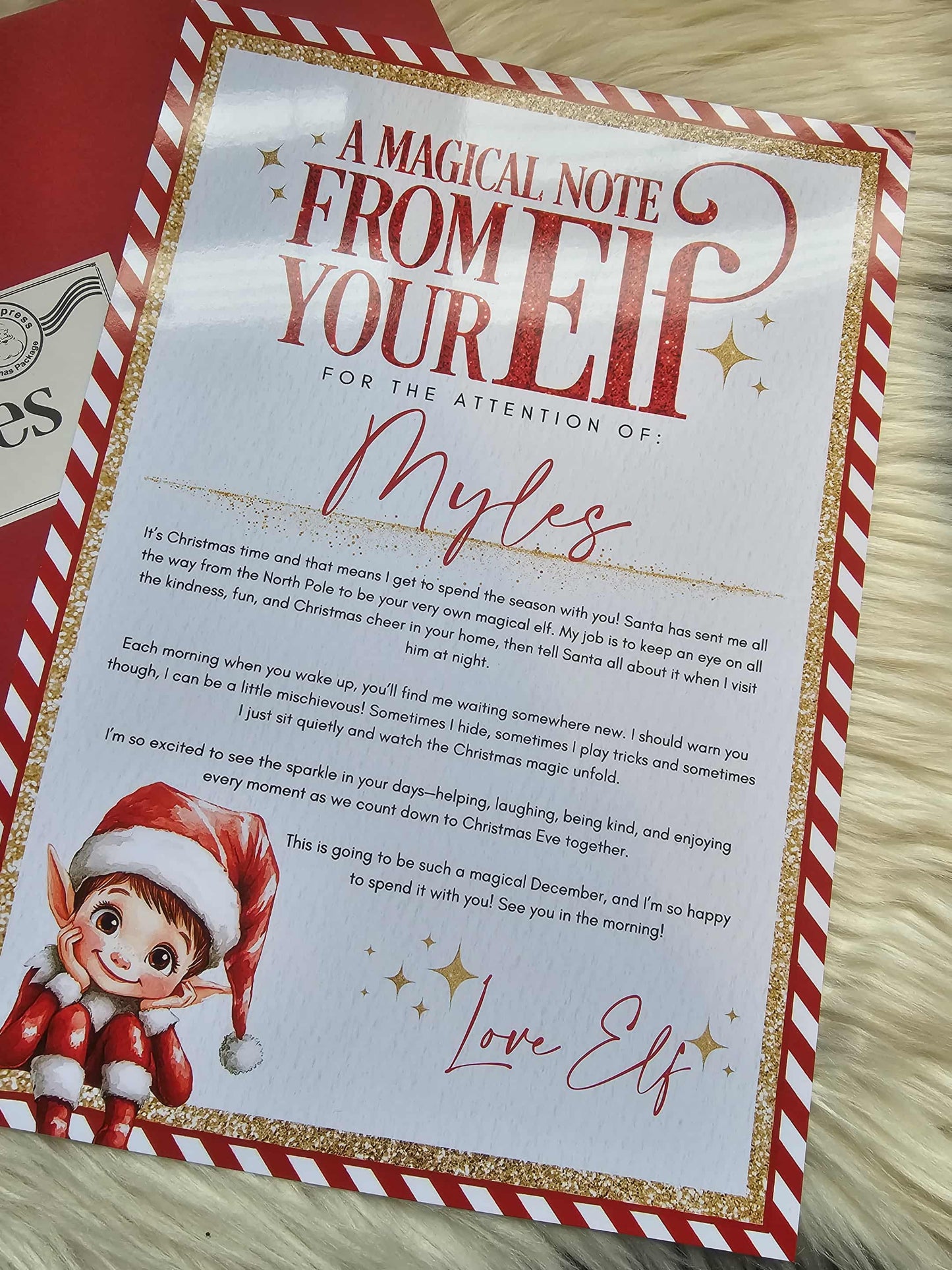 Personalised Christmas Letter from your Elf