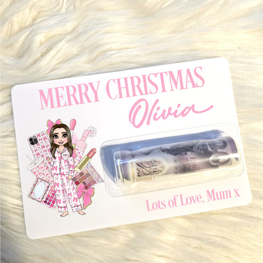 Makeup Girl Bow Money Holder - Any occasion
