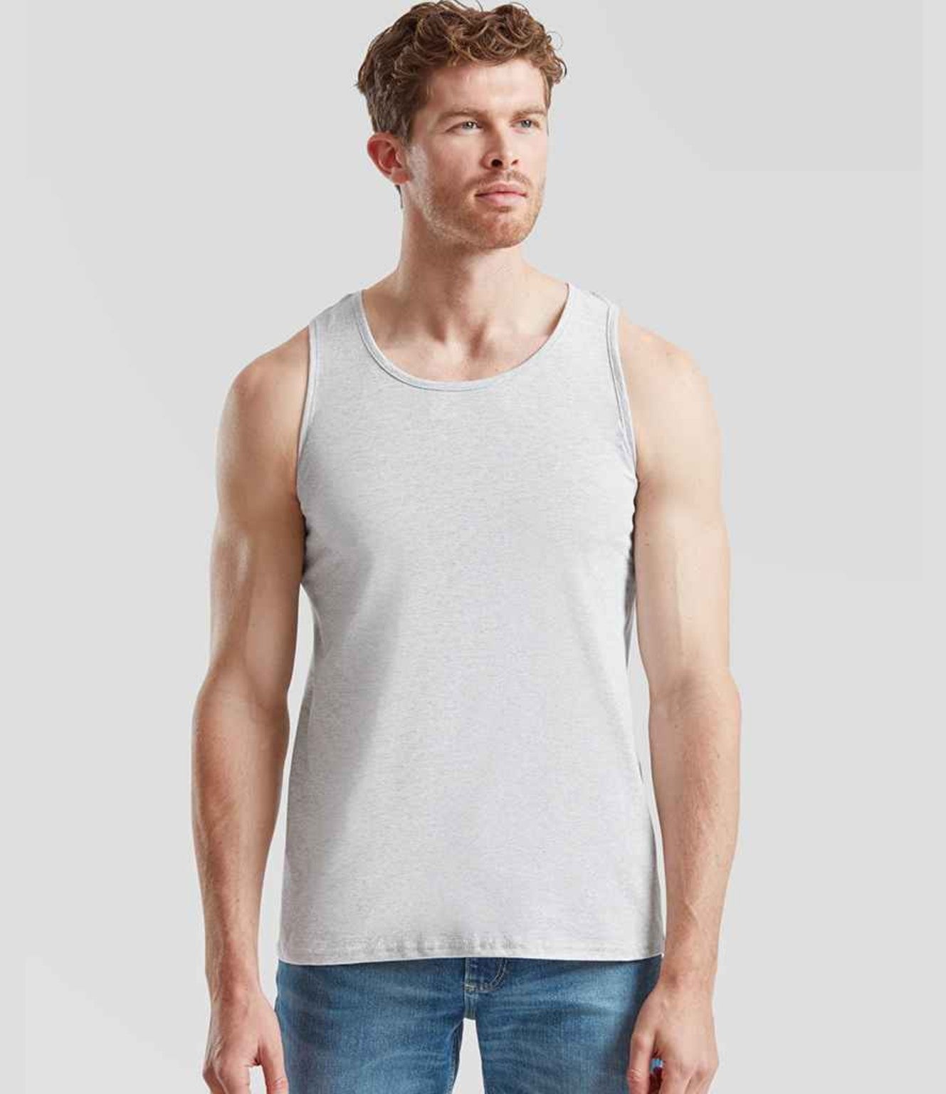 Men's heather grey vest