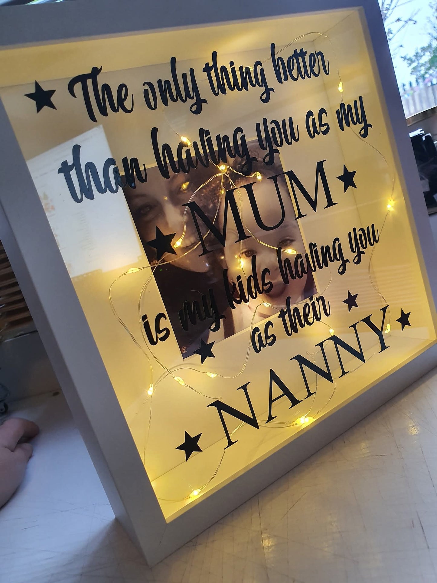 Personalised Light up box frame