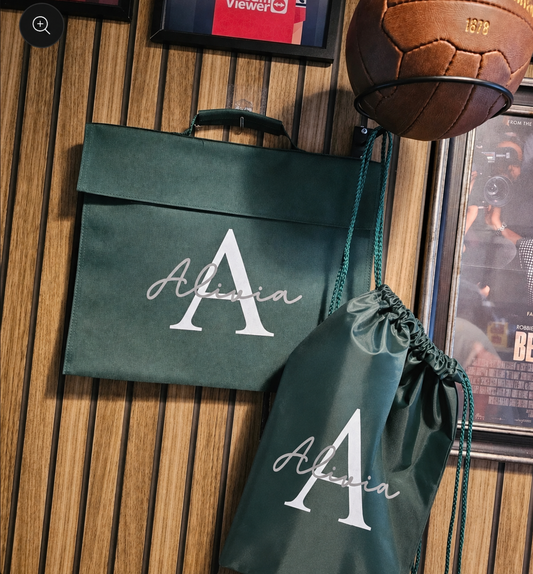 Bookbag and Gym Bag Set - Various Colours