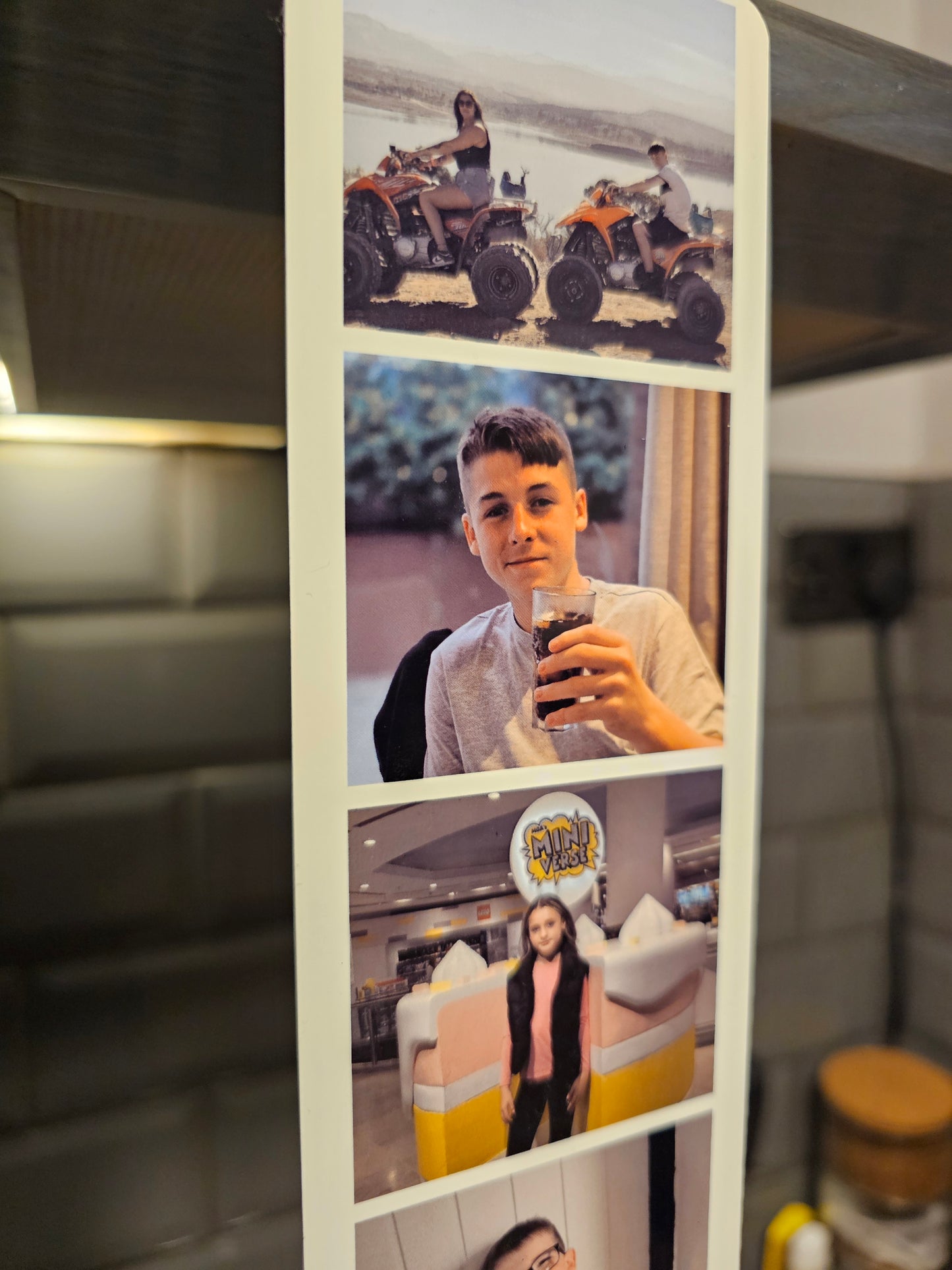 Large Personalised Photo Fridge Magnet with calendar