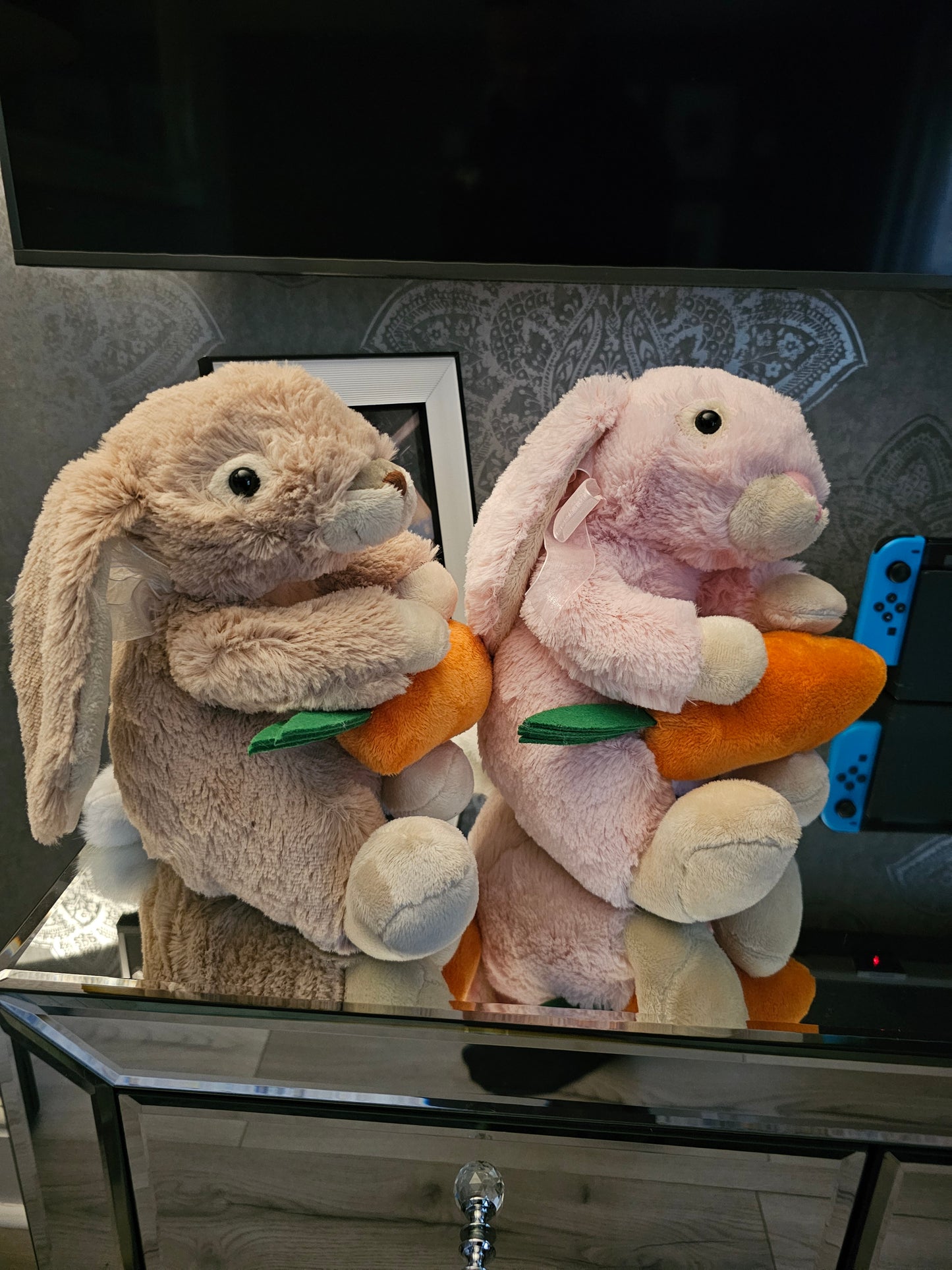 Personalised Easter Bunny - Available in tan or pink.