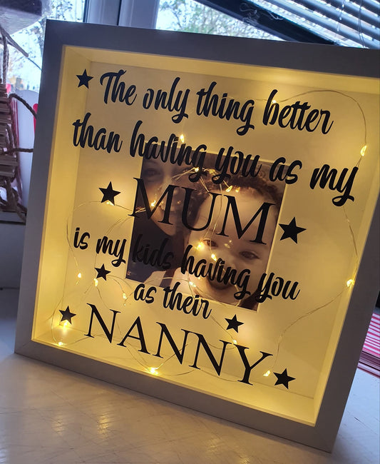 Personalised Light up box frame