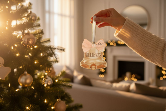 Personalised Believe Bell Tree Dec