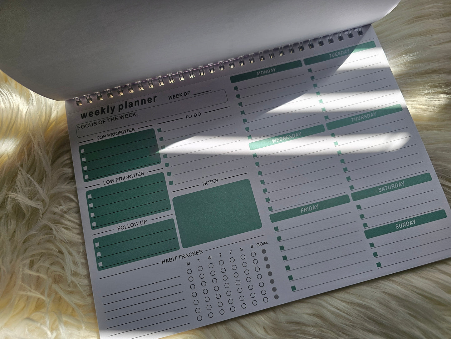 Personalised Weekly Planner Pad
