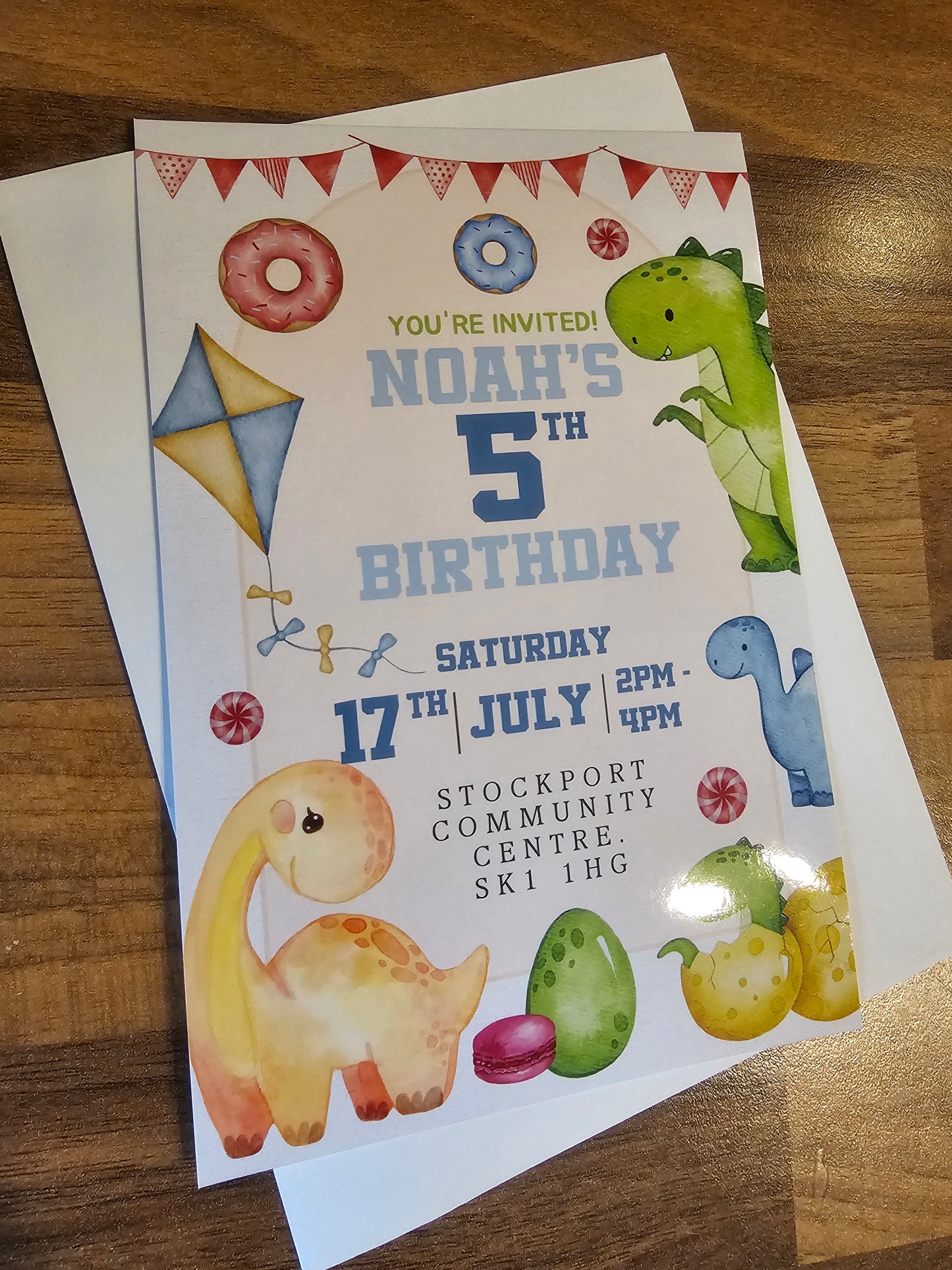 Dinosaur Birthday Invites