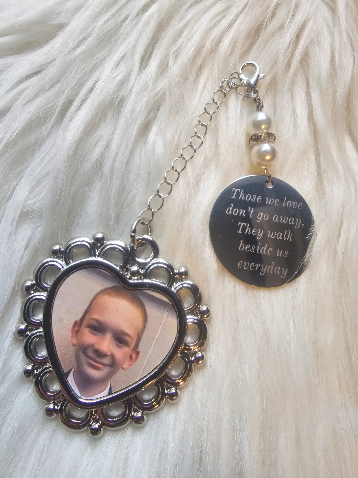 In Memory Photo Charm - Wedding Bouquet